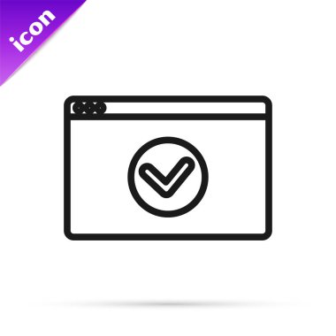 Siyah çizgi HTTPS ve SSL simgeleri ile sitenizi emniyete alın. İnternet iletişim protokolü. Vektör İllüstrasyonu