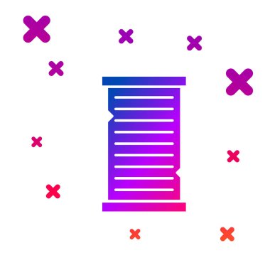 Beyaz arkaplanda izole edilmiş renkli Noel dilek listesi şablonu simgesi. Kademeli rastgele dinamik şekiller. Vektör İllüstrasyonu