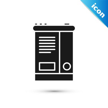 Siyah Araba pil simgesi beyaz arka plan üzerinde izole. Akümülatör pil enerji gücü ve elektrik akümülatör pil. Vektör İllüstrasyonu