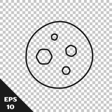 Şeffaf arka planda izole edilmiş çikolatalı kurabiye ya da bisküvi. Vektör İllüstrasyonu