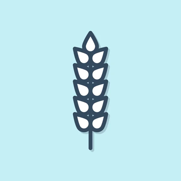 Línea Azul Cereales Con Arroz Trigo Maíz Avena Centeno Cebada — Archivo Imágenes Vectoriales