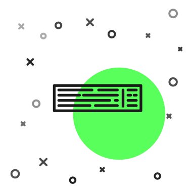 Beyaz arkaplanda izole edilmiş siyah çizgi iskambil simgesi. Kumarhane kumarı. Vektör İllüstrasyonu