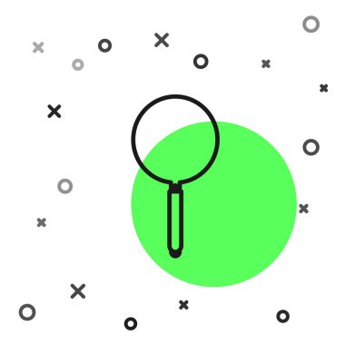 Siyah çizgi kızartma tavası simgesi beyaz arkaplanda izole edildi. Kızartma veya kızartma gıda sembolü. Vektör İllüstrasyonu