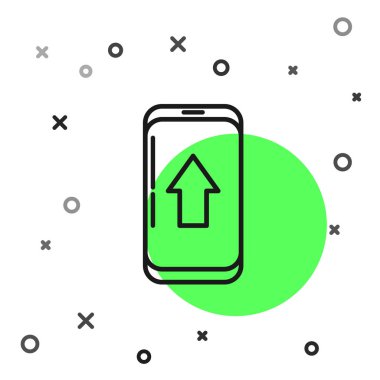 Şehir haritası yön bulma simgesinin siyah çizgi bilgileri beyaz arkaplanda izole edildi. Mobil Uygulama Arayüzü tasarımı. Coğrafi konsept. Vektör İllüstrasyonu