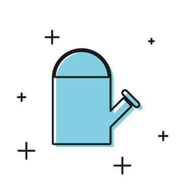 Siyah Sulama beyaz arka planda izole simgesi olabilir. Sulama sembolü. Vektör İllüstrasyonu