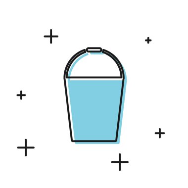 Siyah Kova simgesi beyaz arka planda yalıtılmış. Vektör İllüstrasyonu