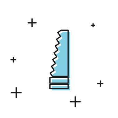 Black Garden beyaz arka plan üzerinde izole simgesi gördüm. Vektör İllüstrasyonu