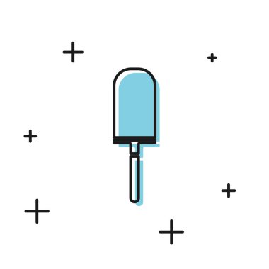 Siyah Bahçe mala maça veya kürek simgesi beyaz arka plan üzerinde izole. Bahçıvanlık aleti. Bahçecilik, tarım, tarım için bir araç. Vektör İllüstrasyonu