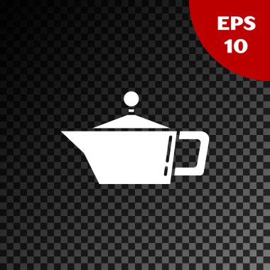 Motor makine yağı simgesi için beyaz teneke kutu şeffaf koyu arkaplanda izole edildi. Benzin bidonu. Yağ değiştirme ve onarım servisi. Vektör İllüstrasyonu