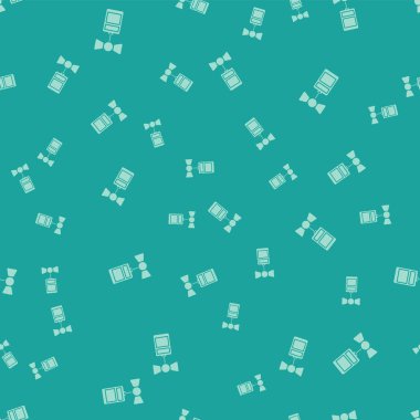 Yeşil arka plan üzerinde izole edilmiş bir yazıt Satış simgesi ile Yeşil Fiyat etiketi. Fiyat için rozet. Promosyon etiket indirimi. Vektör İllüstrasyonu