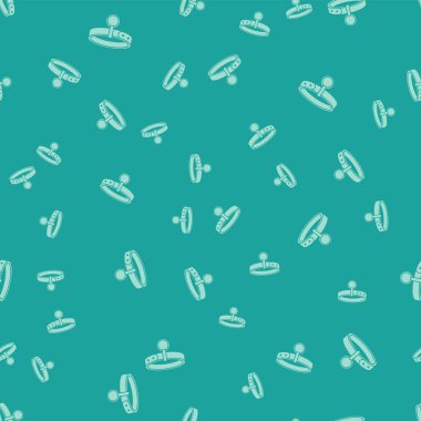 Yeşil arka plan üzerinde izole ad etiketi simgesi ile Yeşil Yaka. Evcil hayvanlar için basit malzemeler. Kedi ve köpek bakımı. Evcil hayvan zincirleri. Vektör İllüstrasyonu