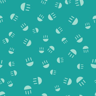 Yeşil Yüksek Işın ikonu yeşil arka planda izole edilmiş kusursuz desen. Araba farları. Vektör İllüstrasyonu