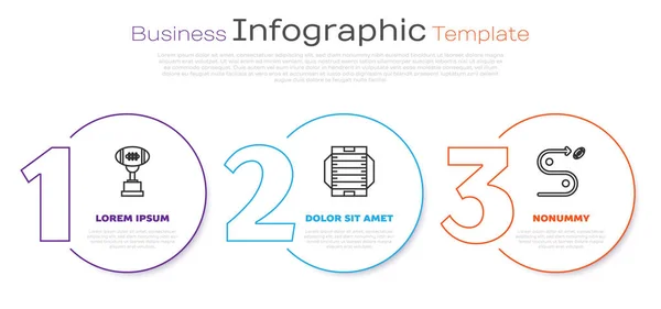 Награды Американский Футбольный Мяч Американское Футбольное Поле Концепция Стратегии Планирования — стоковый вектор