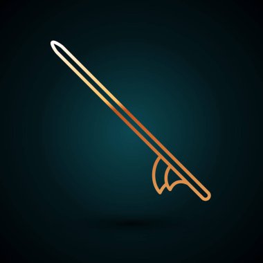 Sörf tahtası simgesi koyu mavi arkaplanda izole edilmiş. Sörf tahtası. Olağanüstü bir spor. Spor malzemeleri. Vektör İllüstrasyonu