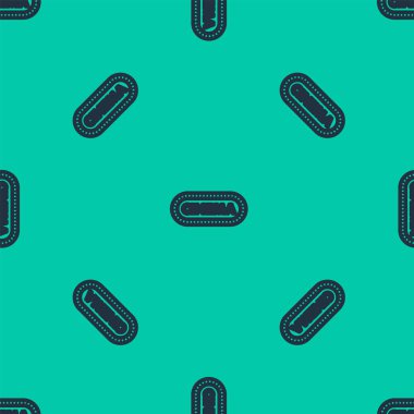 Mavi çizgi Sinema poster tasarım şablonu yeşil arkaplanda izole edilmiş kusursuz desen. Film zamanı konsept pankart tasarımı. Vektör İllüstrasyonu