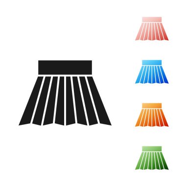 Siyah etek simgesi beyaz arkaplanda izole edildi. Simgeleri renklendirin. Vektör İllüstrasyonu