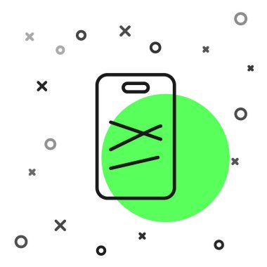 Siyah çizgi kesme tahtası simgesi beyaz arkaplanda izole edildi. Kesme tahtası sembolü. Vektör İllüstrasyonu