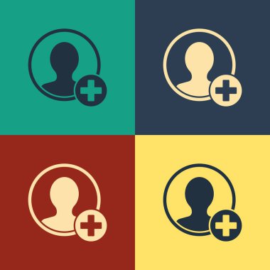 Renk arkaplanı üzerinde izole hesap ekran simgesi oluştur. Klasik tarzda çizim. Vektör İllüstrasyonu