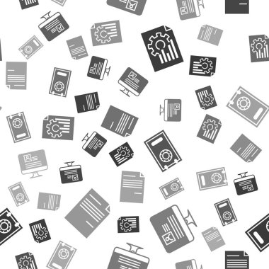 Belgeyi grafik grafiği ile, bilgisayar monitörünü özgeçmişi ile, Güvenli ve kusursuz desen ile ayarla. Vektör