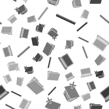 Cetvel, Sil dizini, dizüstü bilgisayar ve Belge dizinini pürüzsüz desen üzerine ayarla. Vektör