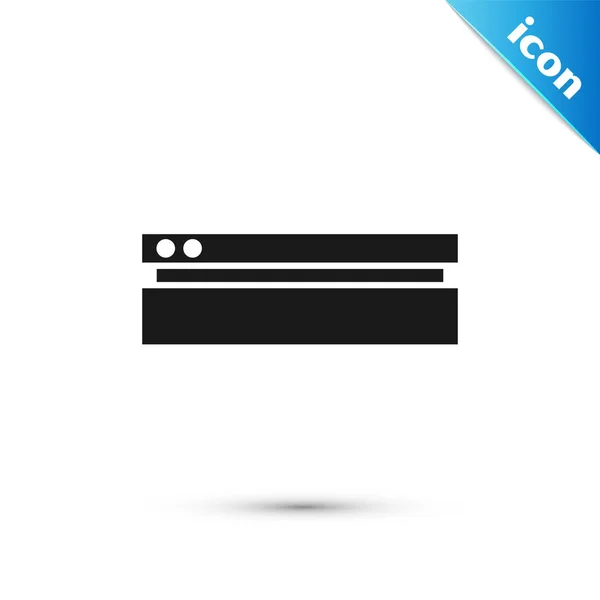 Czarna ikona konsoli gier wideo odizolowana na białym tle. Ilustracja wektora — Wektor stockowy