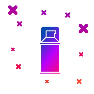 Beyaz arka planda izole renk Tıraş jeli köpük simgesi. Tıraş kremi. Gradyan rasgele dinamik şekiller. Vektör İllüstrasyonu