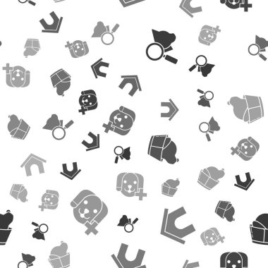 Veterinerlik kliniği sembolü, köpek evi, veteriner kliniği sembolü ve veterinerlik kliniği sembolü. Vektör