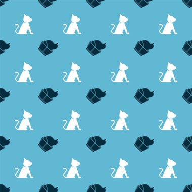 Veterinerlik kliniğinin sembolünü ve Cat 'i kusursuz bir düzene sokun. Vektör