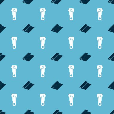 Tekstil kumaş rulosunu ve fermuarı kusursuz desene ayarlayın. Vektör