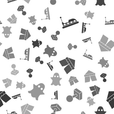 Çarpışan arabayı, oyun makinası için Joystick 'i sirk çadırını ve Ghost' u sorunsuz bir şekilde ayarla. Vektör