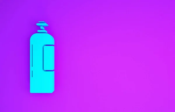 青紫色の背景に隔離されたすべての不活性および混合不活性ガスアイコンのための産業用ガスシリンダータンク 最小限の概念 3Dイラスト3Dレンダリング — ストック写真