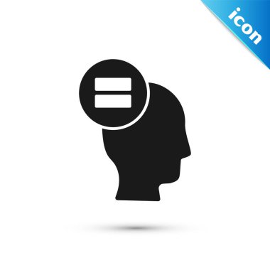 Gri Hesap simgesi beyaz arkaplanda izole edildi. Vektör İllüstrasyonu