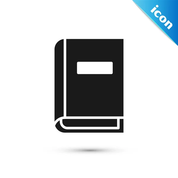 Icono Manual Usuario Gris Aislado Sobre Fondo Blanco Guía Del — Vector de stock