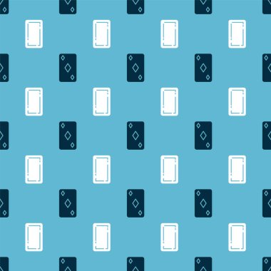 İskambil kağıdını elmas sembolüyle ve kart oynatma kalıbını pürüzsüz bir şekilde geri ayarla. Vektör