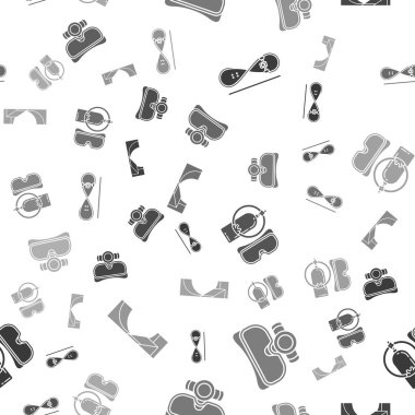 Kaykay numarası, dalış maskesi, dalış maskesi, aqualung ve Paten Parkı 'nı kusursuz bir şekilde ayarlayın. Vektör