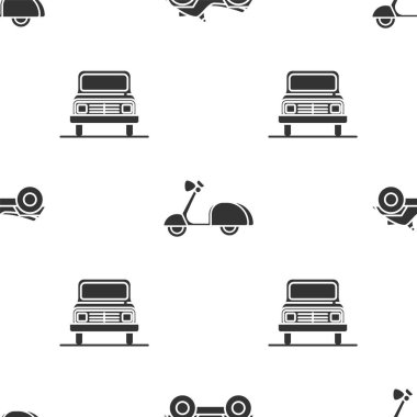 Tüm arazi araçlarını ya da motosikletleri, Scooter 'ı ve arabaları kusursuz bir şekilde ayarlayın. Vektör
