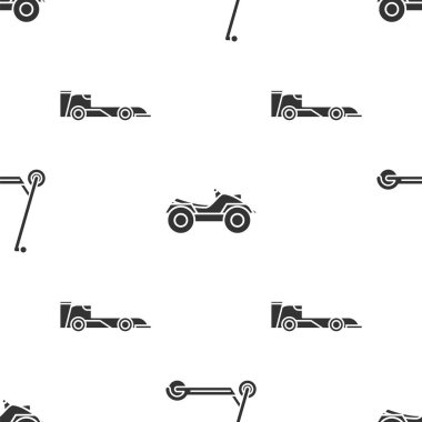 Scooter 'ı, tüm arazi araçlarını ya da Atv motosikletini ve Formula yarış arabasını kusursuz bir şekilde ayarlayın. Vektör