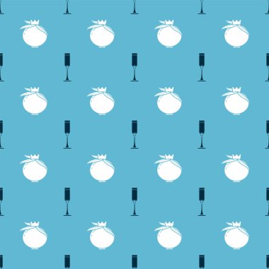 Yahudi kadehini ve narını pürüzsüz bir şekle sokun. Vektör