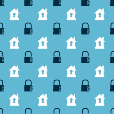 Güvenli kombinasyon kilidi ve House 'u kusursuz bir şekilde koruma altına alın. Vektör