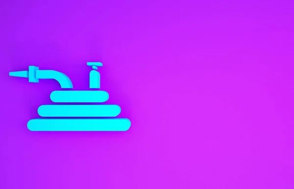 불호스 아이콘은 보라색 배경에 분리됩니다 스프레이 아이콘 최소성 일러스트 렌더링 — 스톡 사진