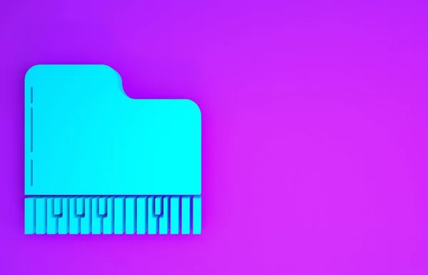 그랜드 피아노 아이콘은 보라색 배경에서 분리되었습니다 최소성 일러스트 렌더링 — 스톡 사진