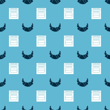 Kruvasan ve Fırın 'ı kusursuz bir kalıba sokun. Vektör