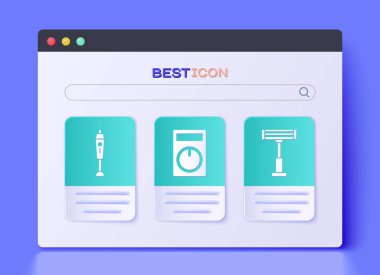 Uzaktan kumanda, karıştırıcı ve ısıtıcı simgesini ayarla. Vektör