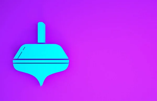 Blaues Chanukka Symbol Auf Violettem Hintergrund Minimalismus Konzept Illustration Renderer — Stockfoto