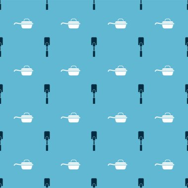 Spatula ve kızartma tavasını kusursuz şekilde ayarla. Vektör