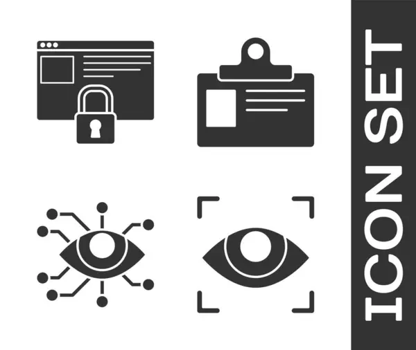 Définir Eye Scan Sécuriser Votre Site Avec Https Ssl Eye — Image vectorielle