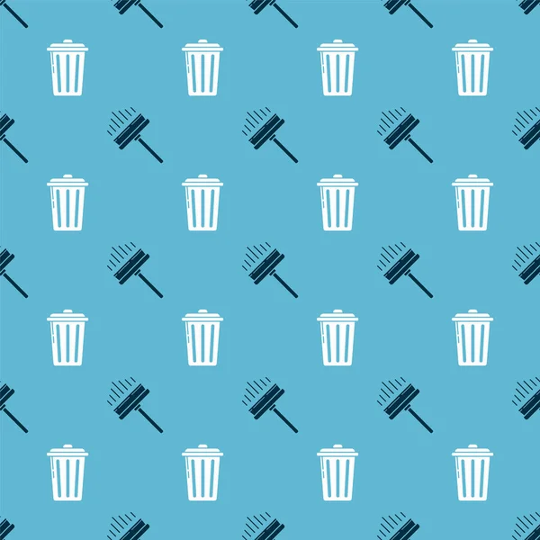 Definir Squeegee Raspador Limpador Lata Lixo Padrão Sem Costura Vetor —  Vetores de Stock
