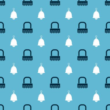 Güvenli kombinasyon kilidi ve zil sorunsuz bir şablona ayarlayın. Vektör