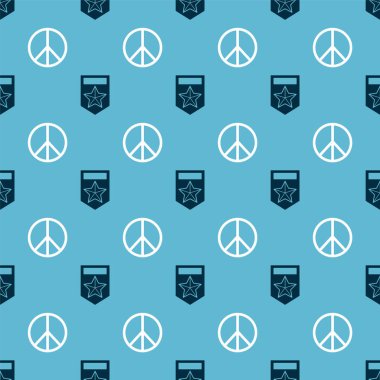 Sembol ve barışı kusursuz bir şekilde ayarlayın. Vektör