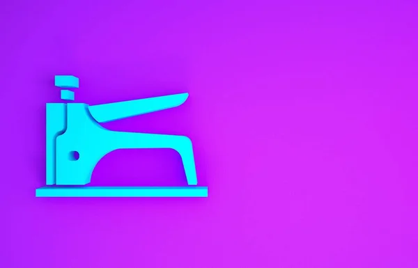 Синий Значок Фиолетовом Фоне Рабочий Инструмент Концепция Минимализма Рендеринг — стоковое фото